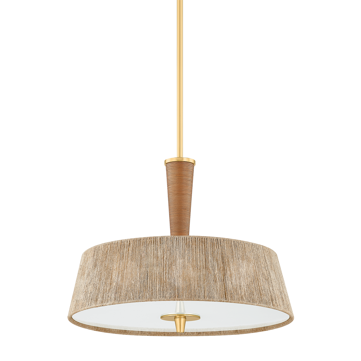 GEORGE Pendant with AGED BRASS Finish