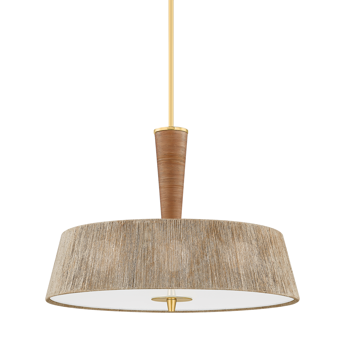 GEORGE Pendant with AGED BRASS Finish
