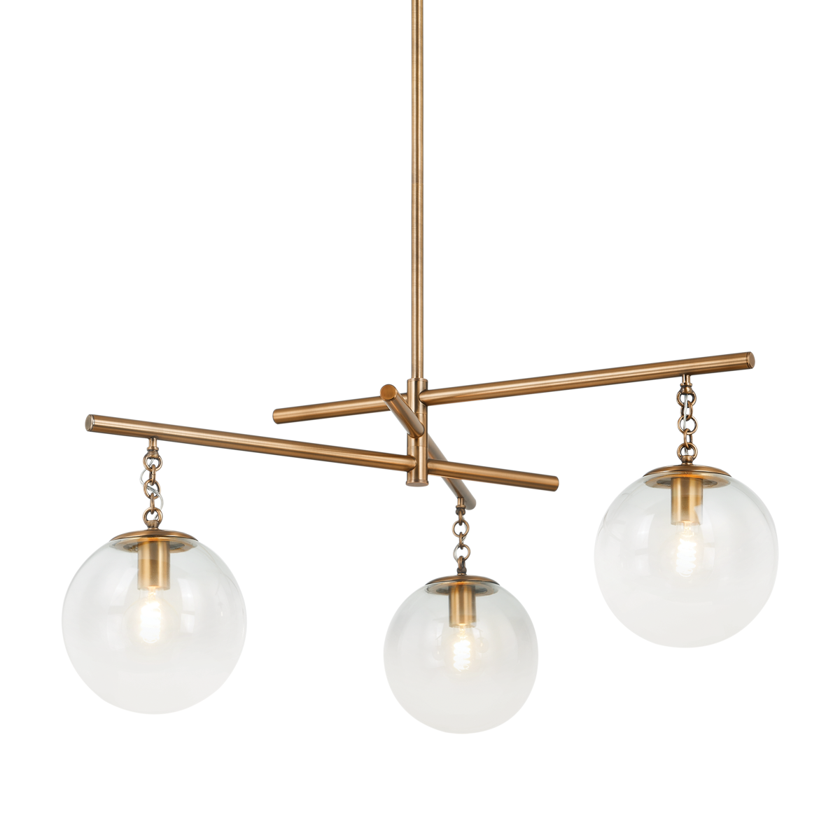 Wade Chandelier with PATINA BRASS Finish