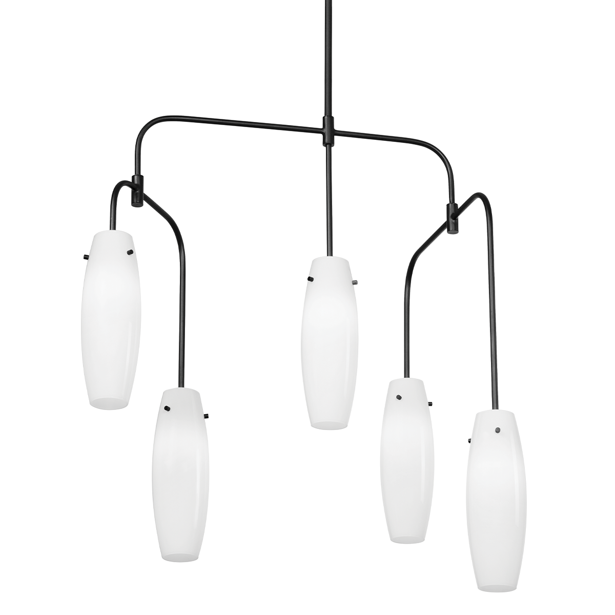 Cyan Chandelier with SOFT BLACK Finish