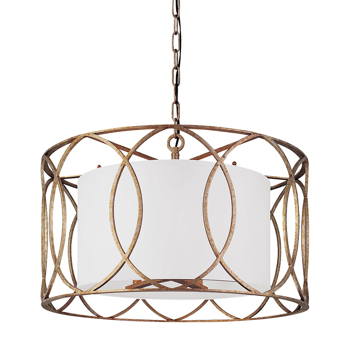 Sausalito Chandelier with SILVER GOLD Finish