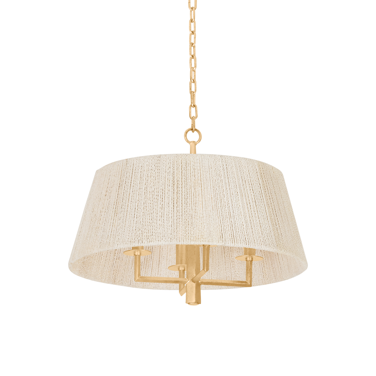 Azar Pendant with Vintage Gold Leaf Finish
