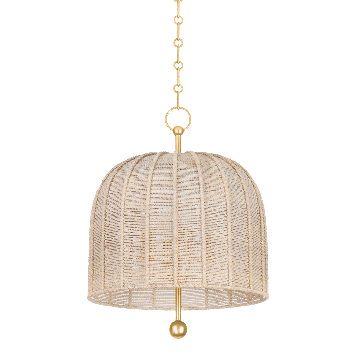 Lonnie Pendant with Vintage Gold Leaf Finish