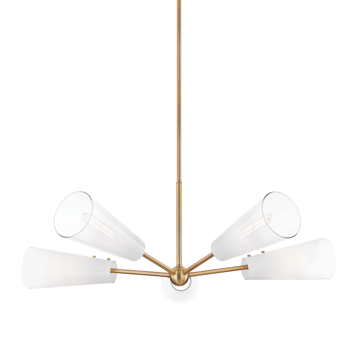 CAMARILLO Chandelier with PATINA BRASS Finish