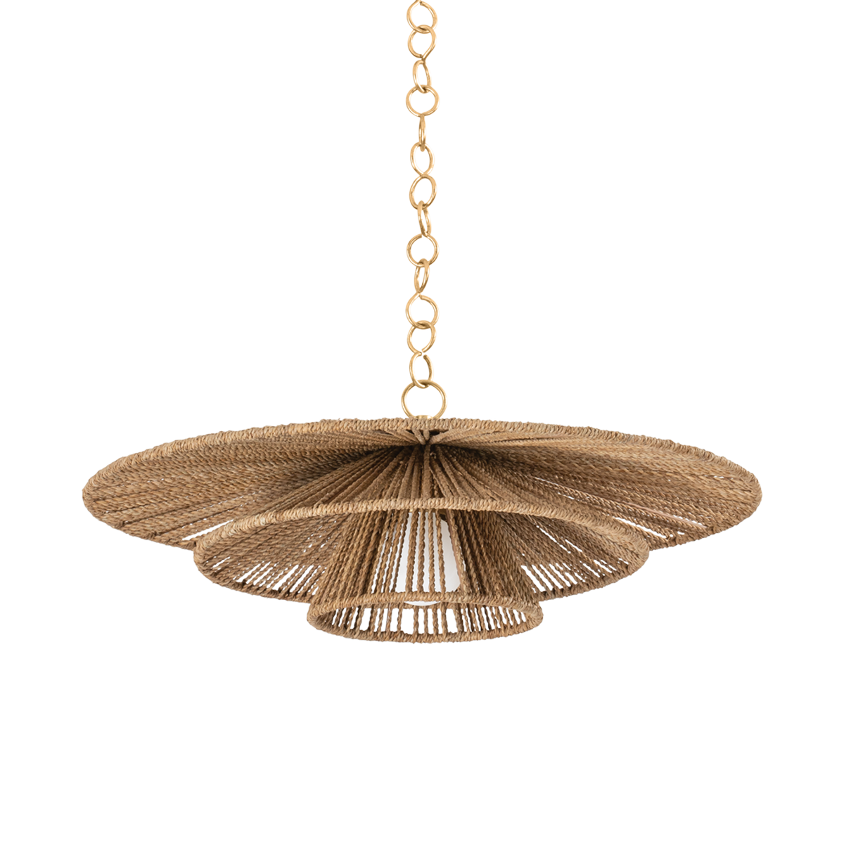 Levan Pendant with Vintage Gold Leaf Finish
