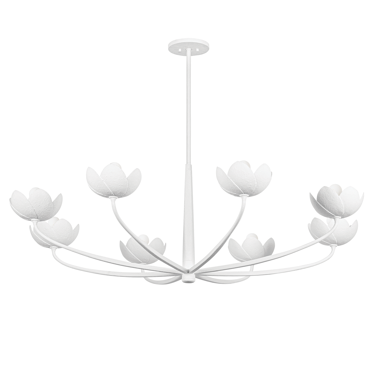 ARCATA Chandelier with GESSO WHITE Finish