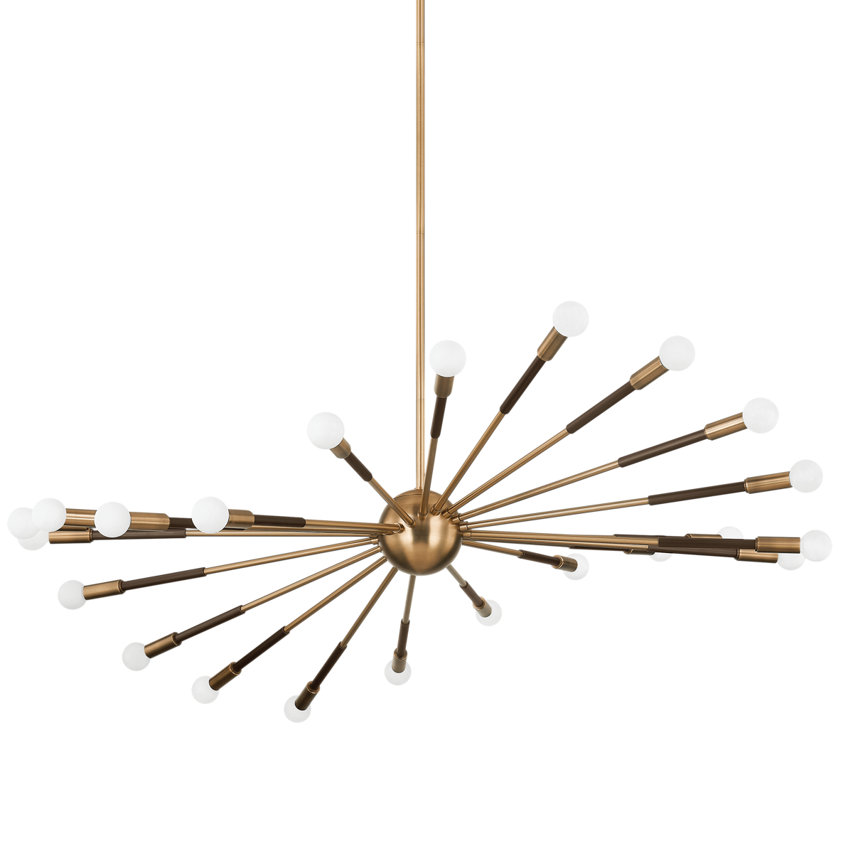 Obie Chandelier with Patina Brass/Bronze Finish