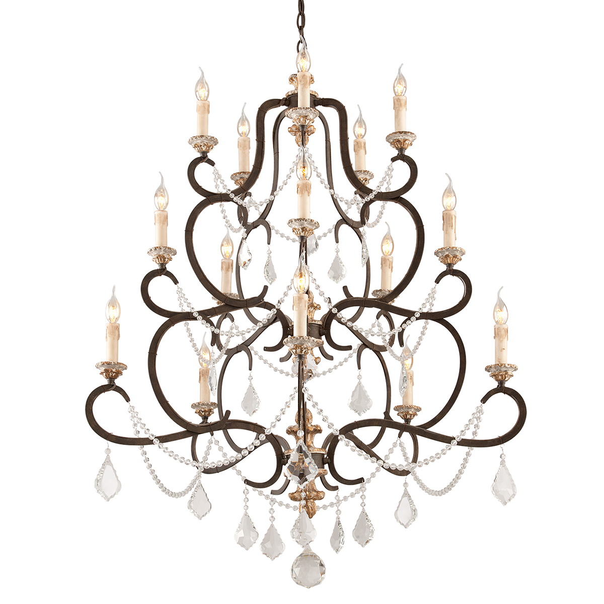 Bordeaux Chandelier with PARISIAN BRONZE Finish