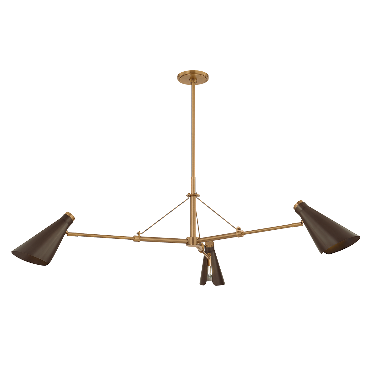 ANDERSEN Chandelier with PATINA BRASS/BRONZE Finish