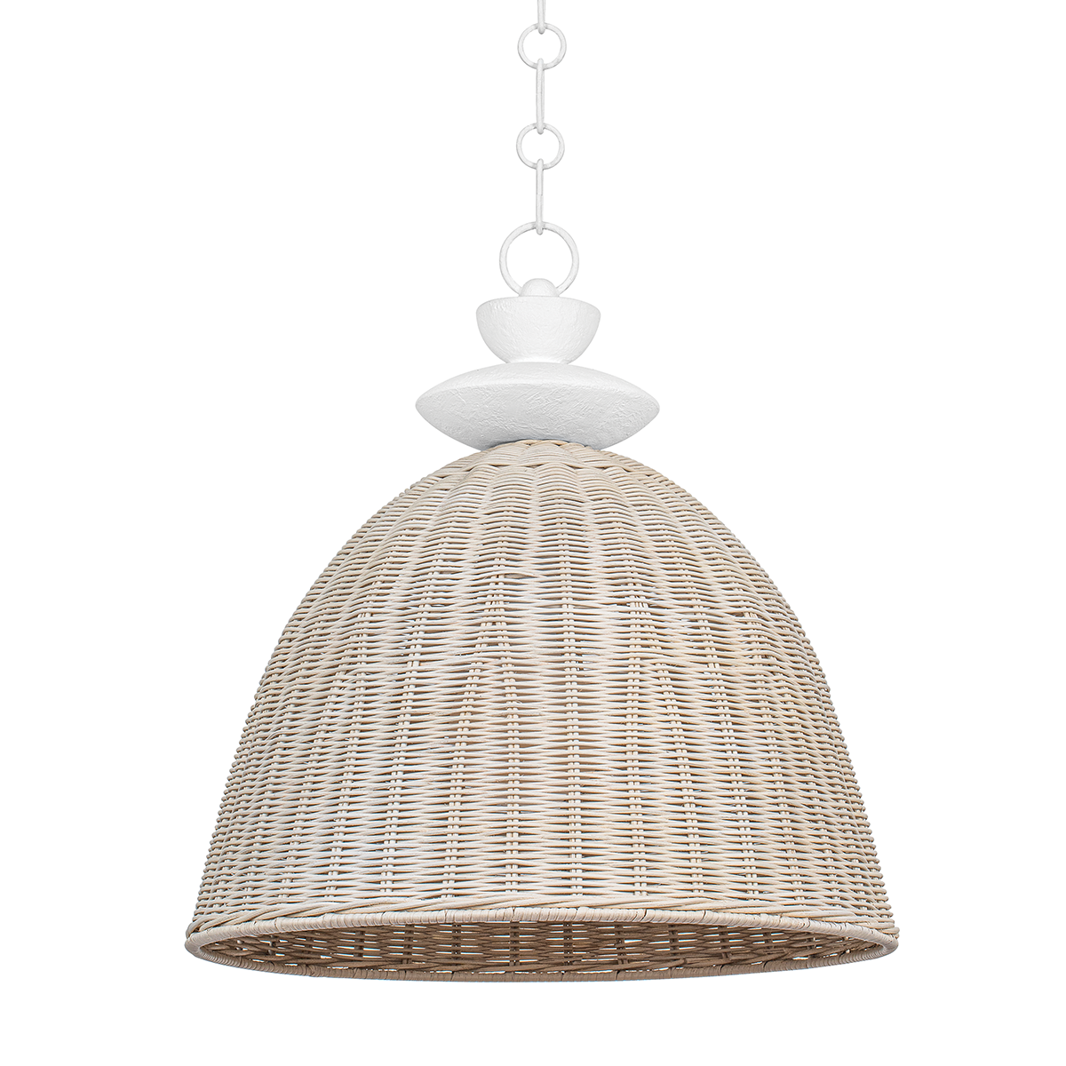 KAHN Pendant with GESSO WHITE Finish
