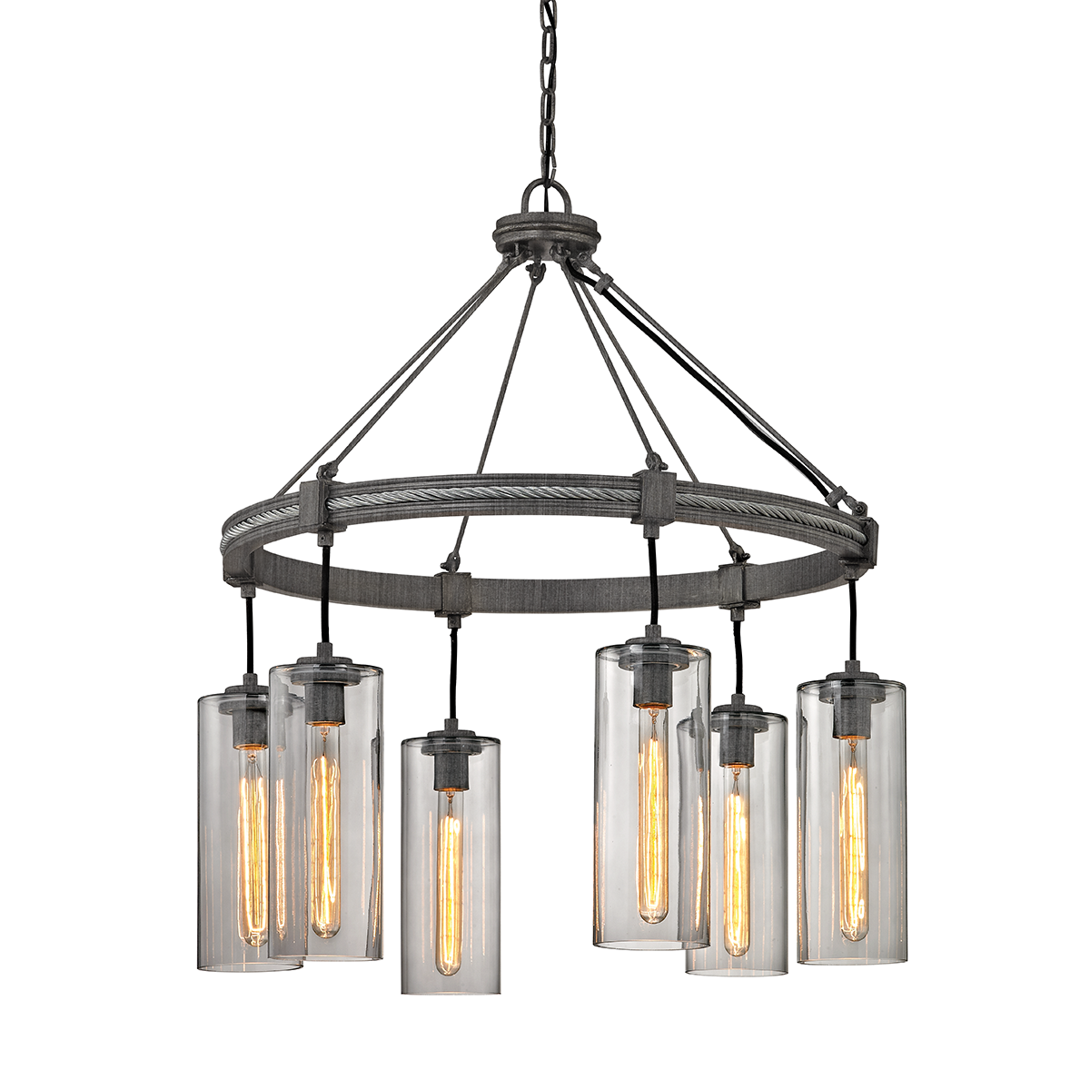 Union Square Chandelier with Graphite Finish