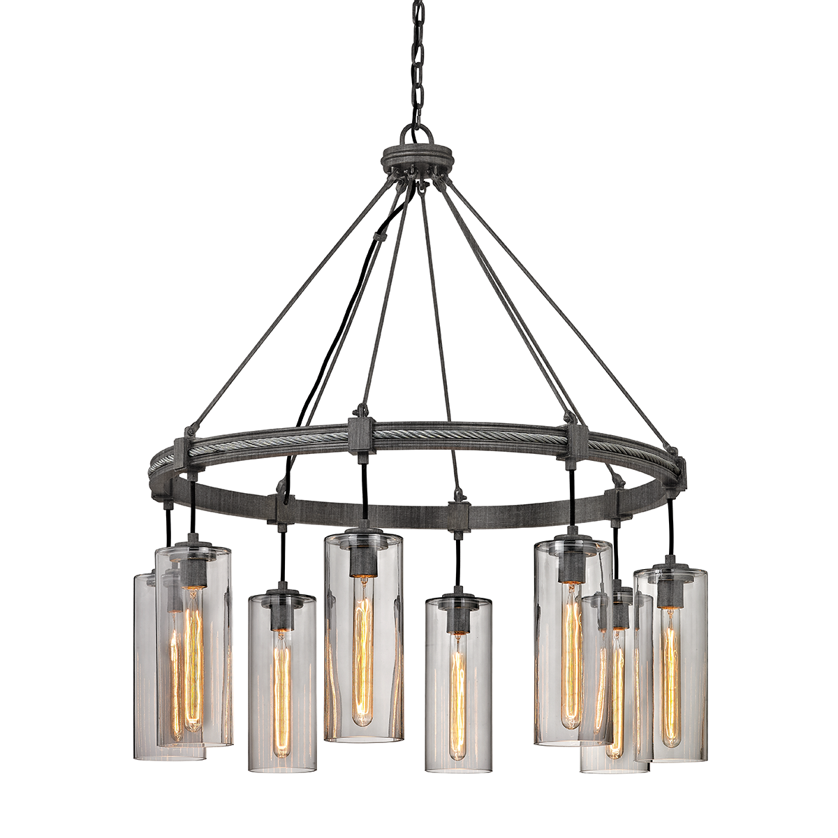 Union Square Chandelier with Graphite Finish