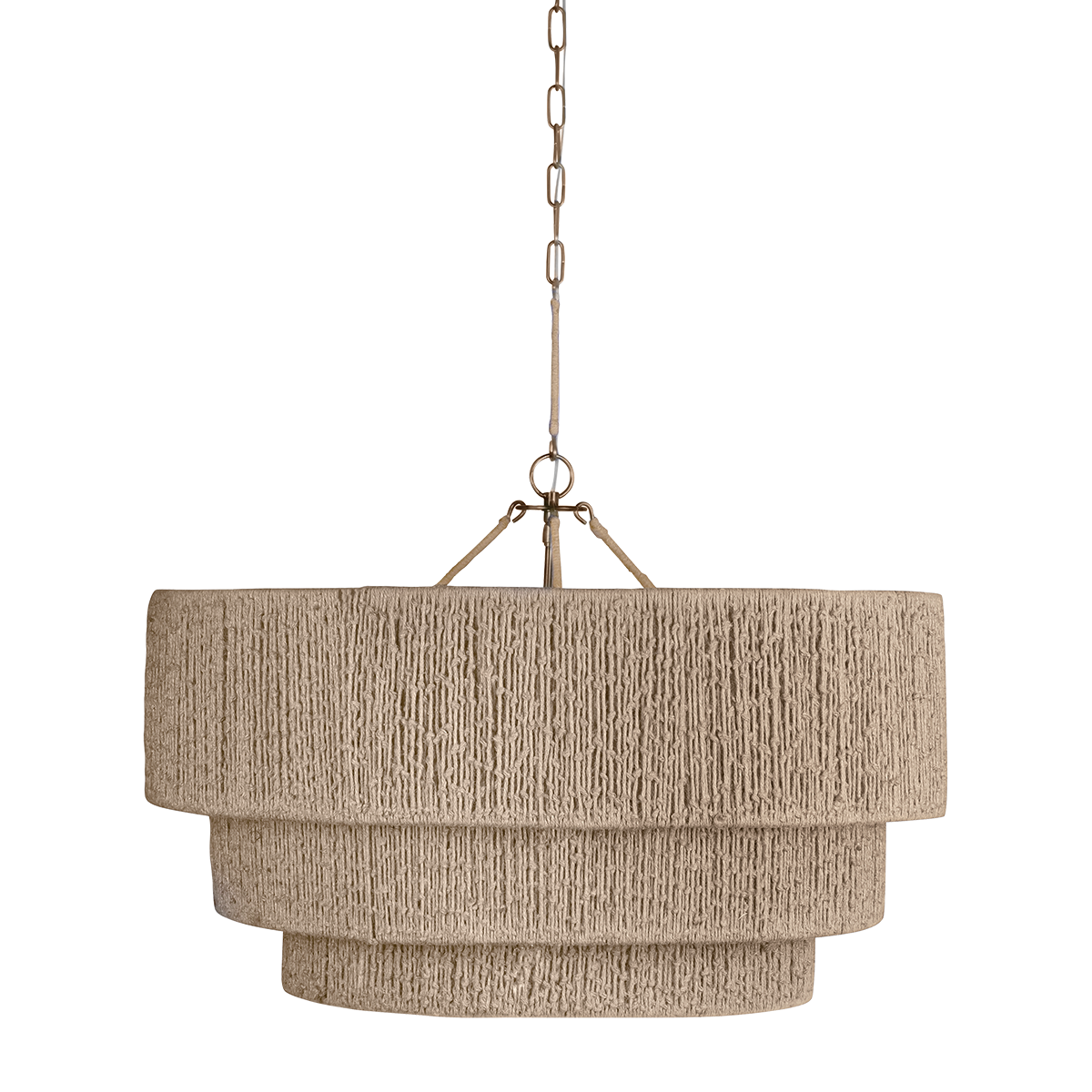 REZA Chandelier with PATINA BRASS Finish