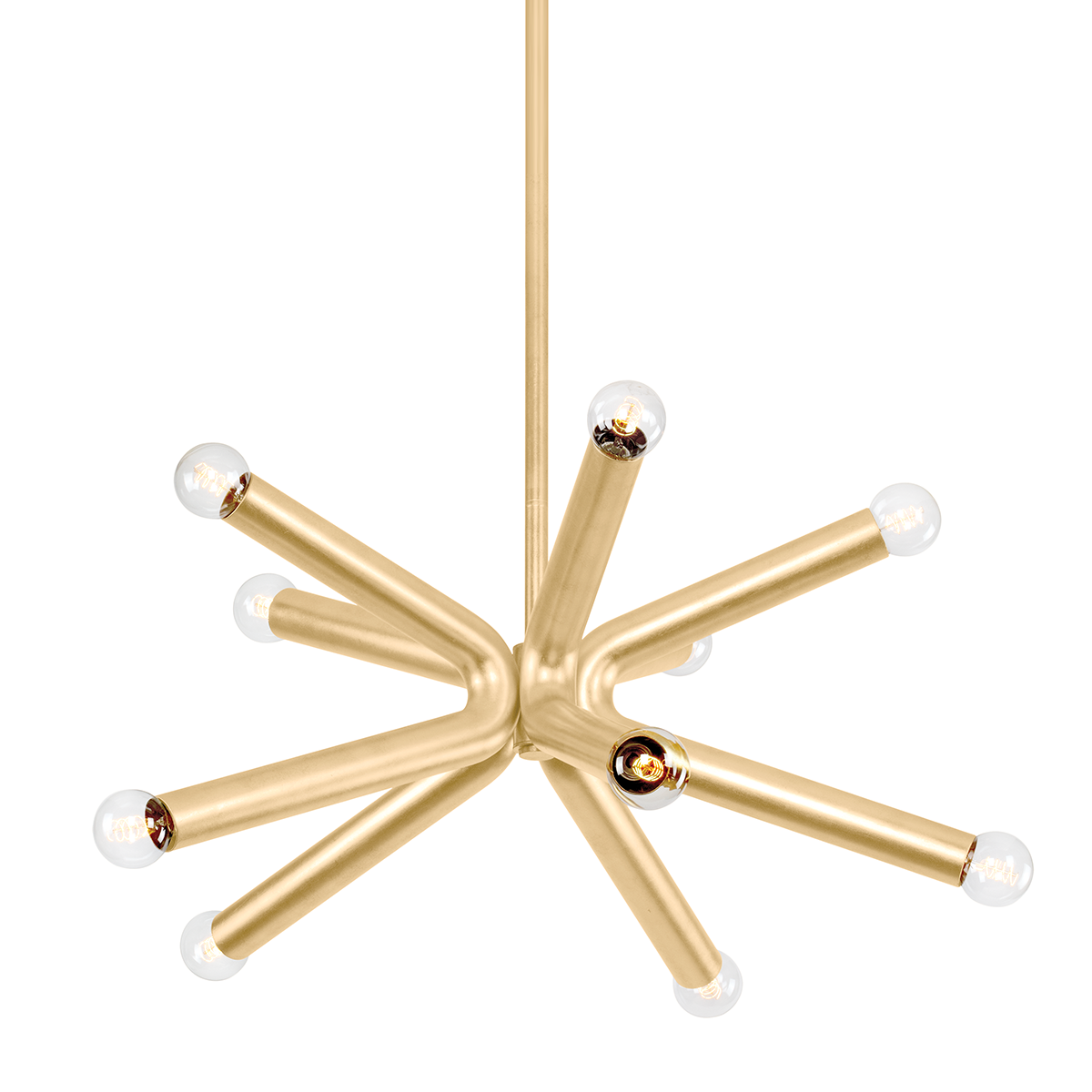 DASH Chandelier with VINTAGE GOLD LEAF Finish