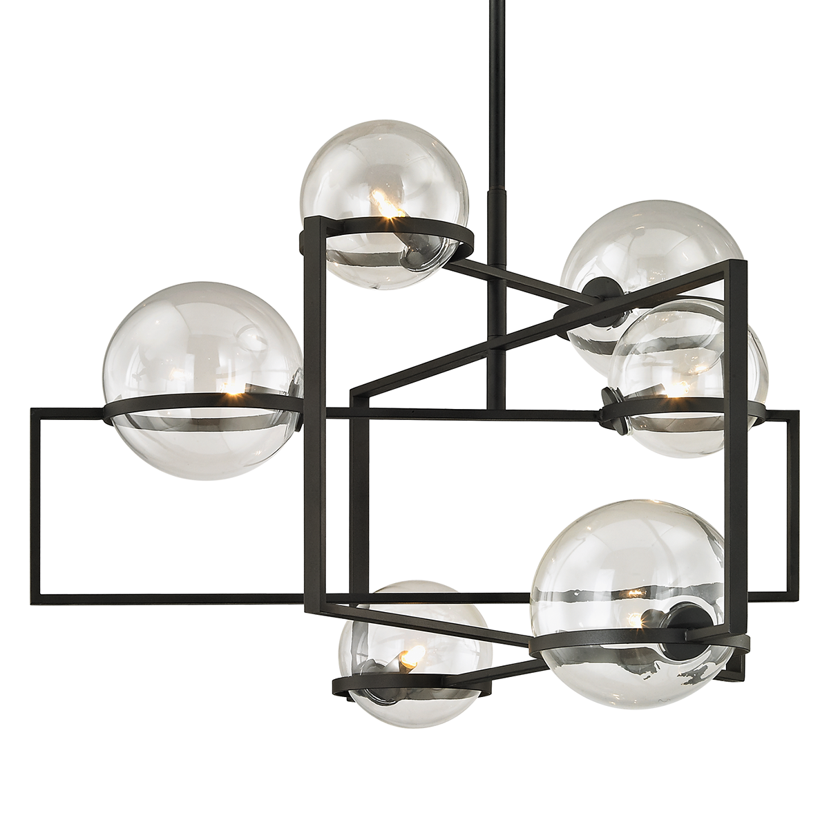 Elliot Chandelier with TEXTURED BLACK Finish