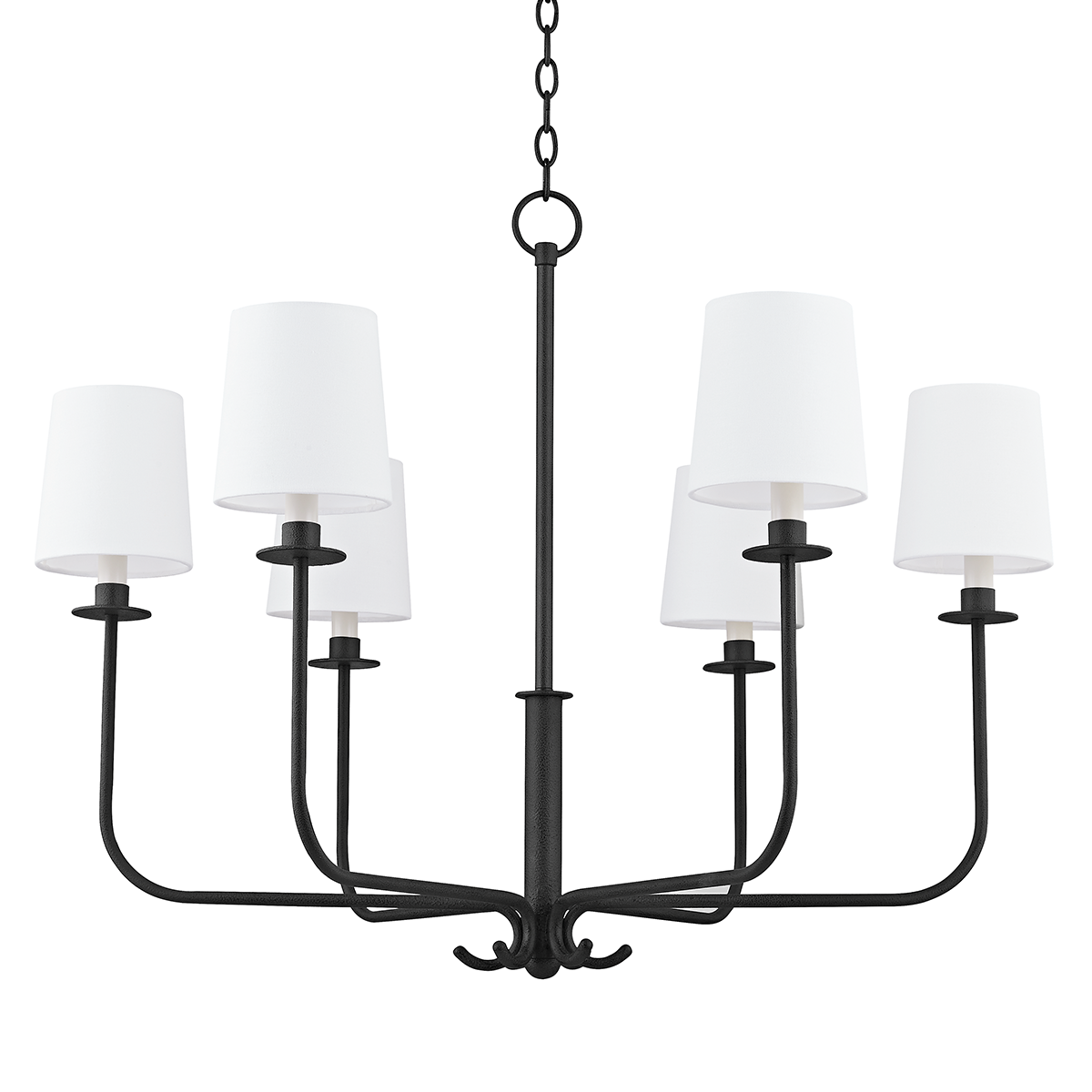 Bodhi Chandelier with FORGED IRON Finish