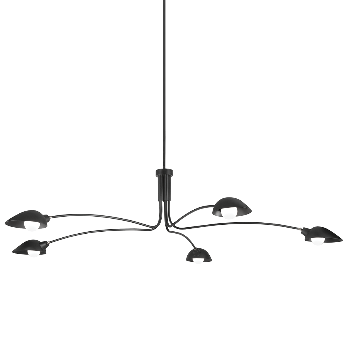 LEO Chandelier with SOFT BLACK Finish