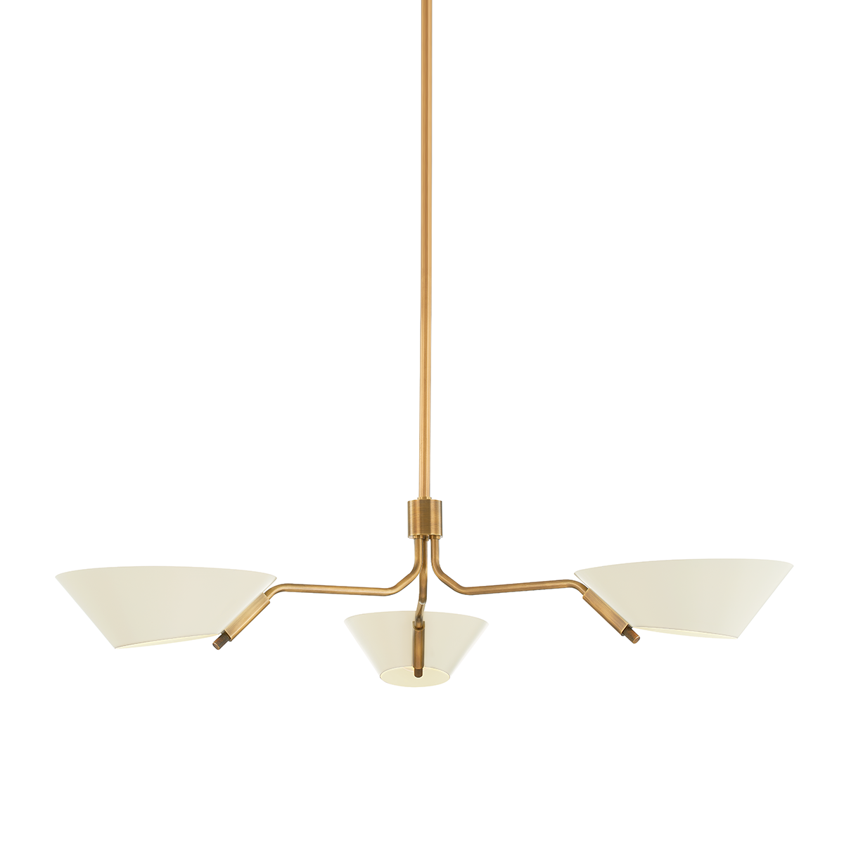Sacramento Chandelier with PATINA BRASS AND SOFT SAND Finish