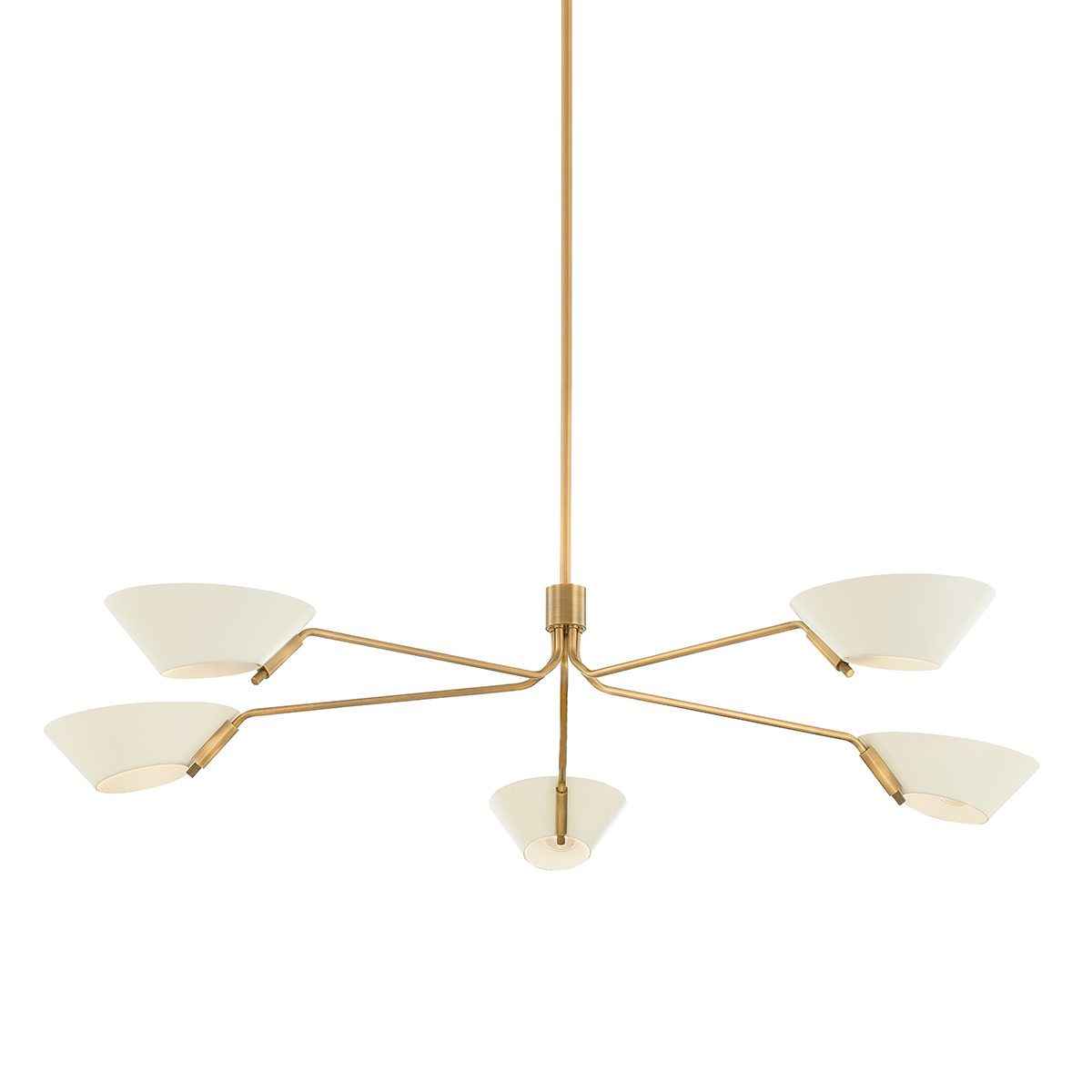 Sacramento Chandelier with PATINA BRASS AND SOFT SAND Finish