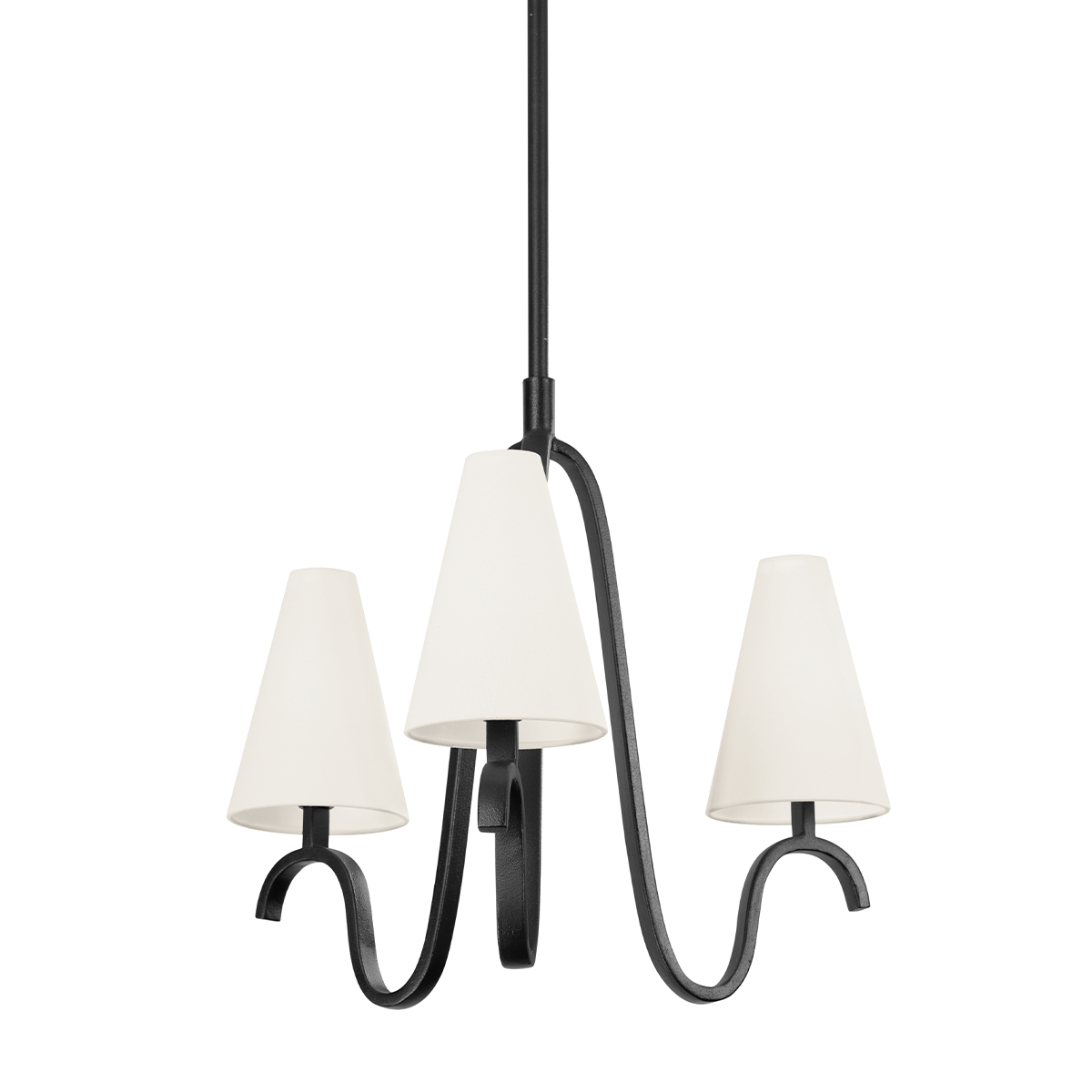 MELOR Chandelier with FORGED IRON Finish