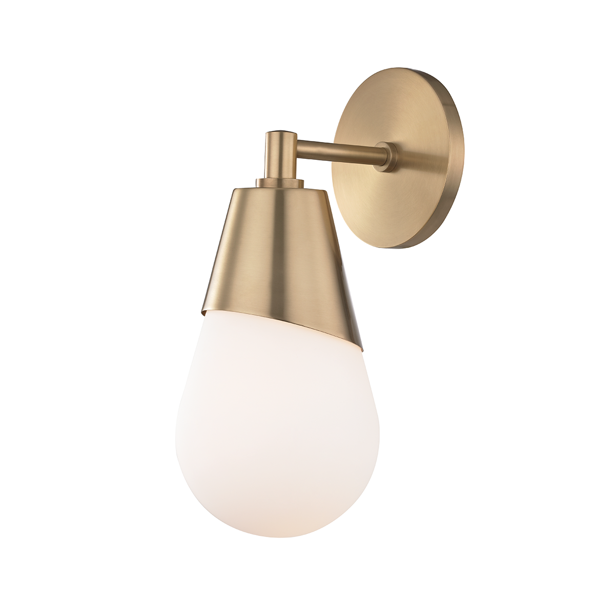 Cora Wall Sconce in Aged Brass Finish