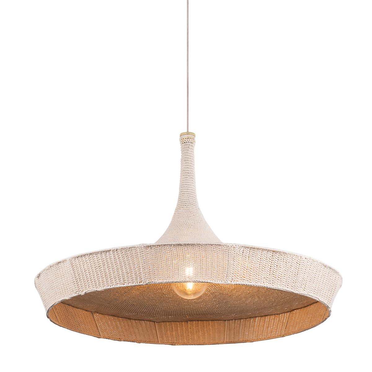 ISOLA Pendant in AGED BRASS Finish