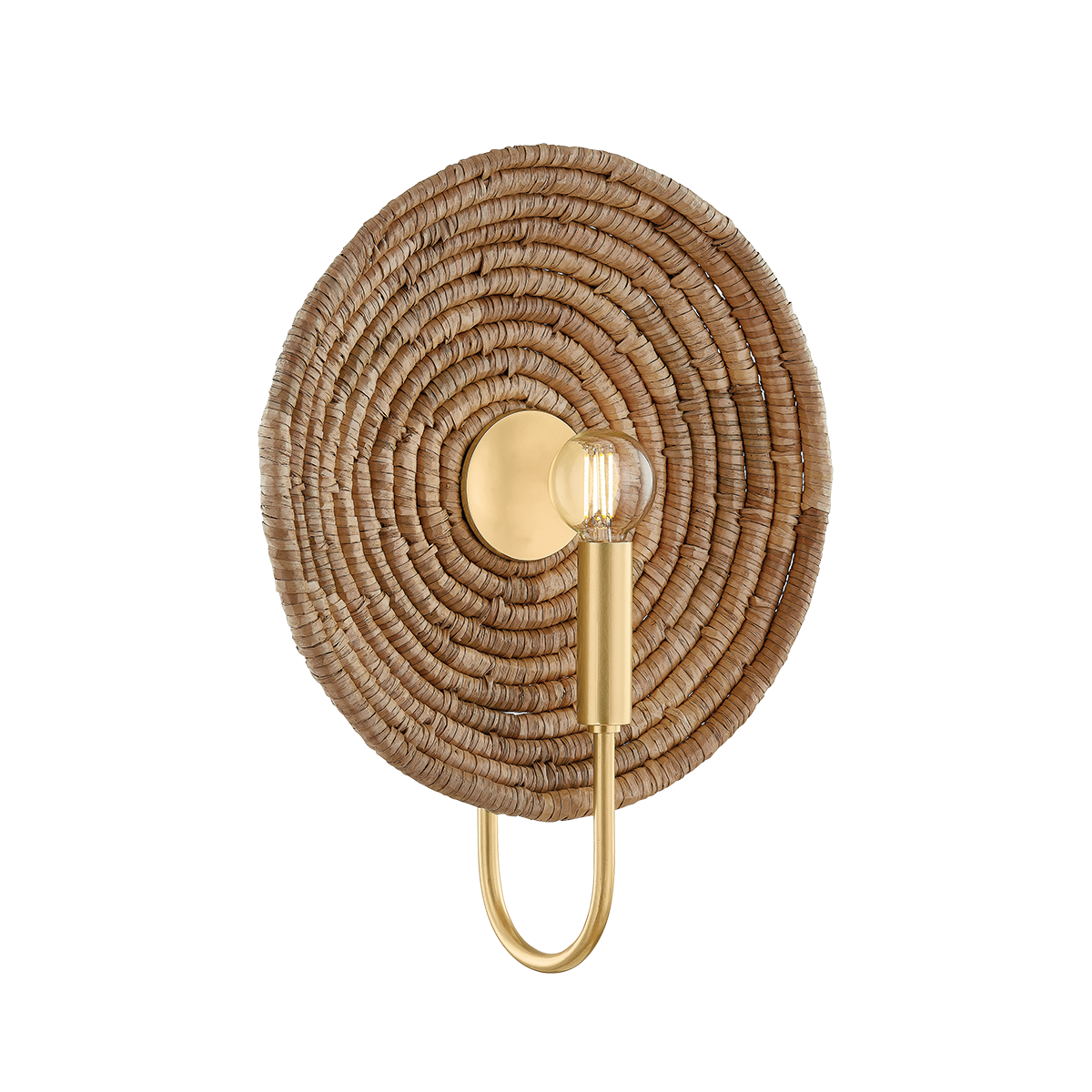 ASHBY Wall Sconce in AGED BRASS Finish