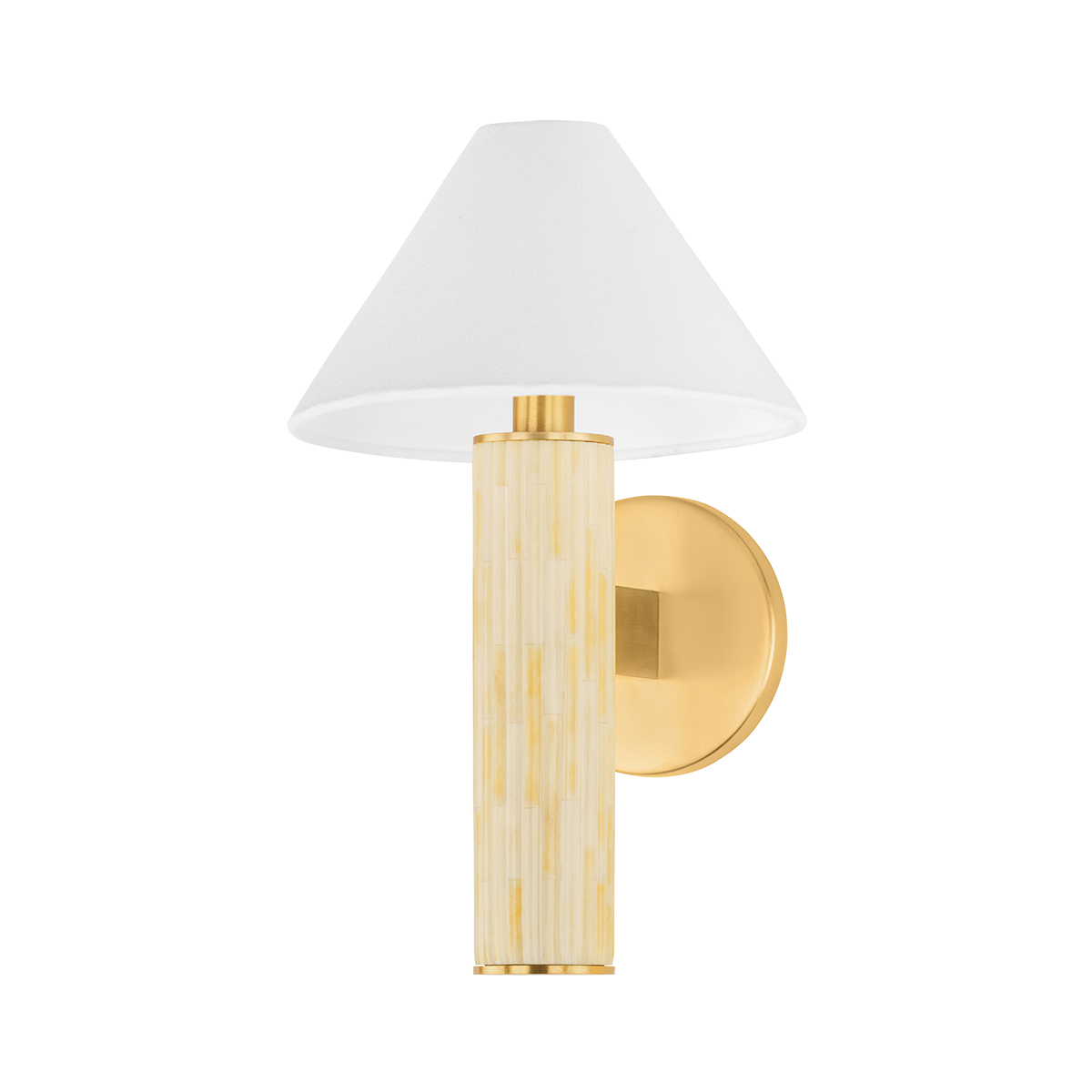 CLOVER Wall Sconce in AGED BRASS Finish