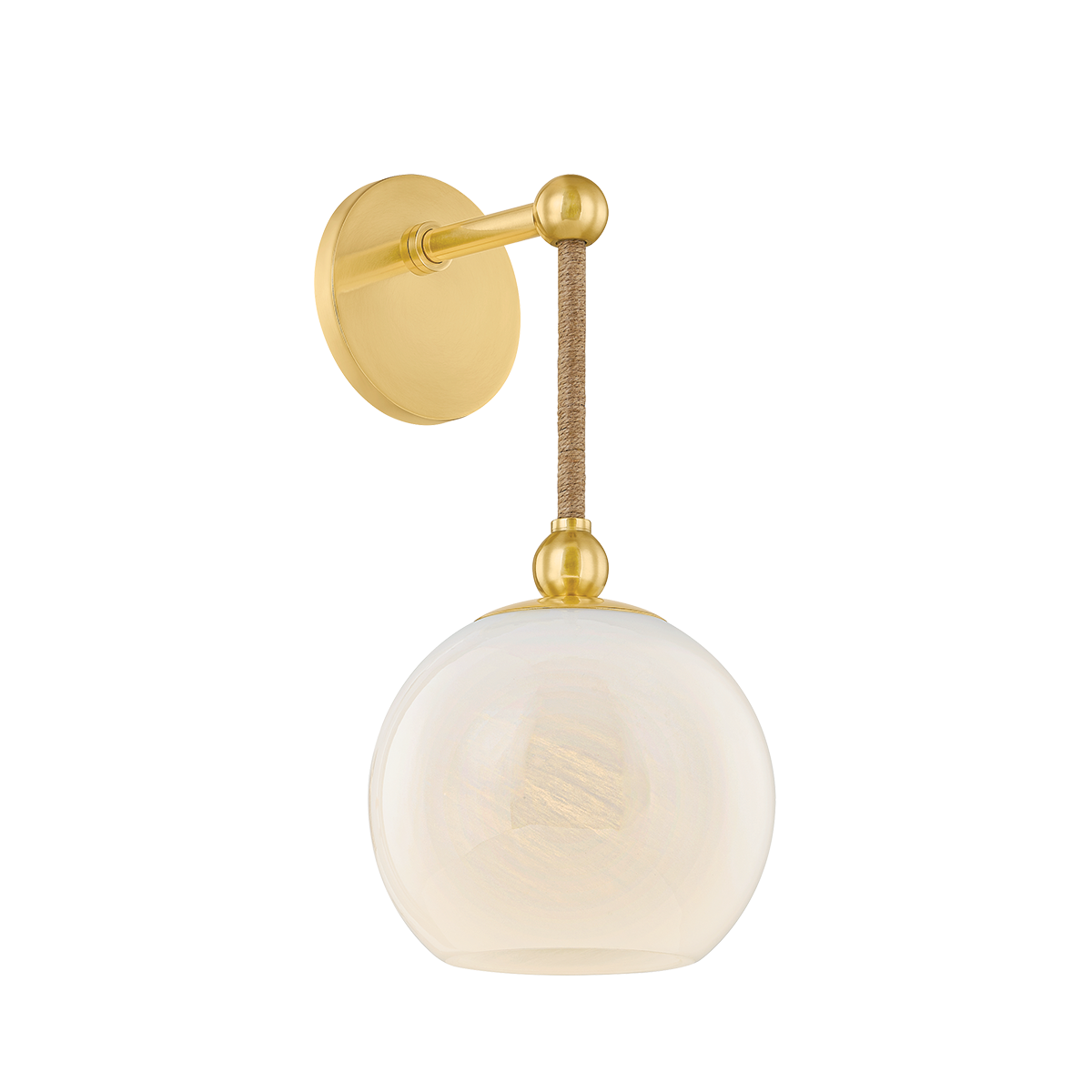 ABBIE Wall Sconce in AGED BRASS Finish