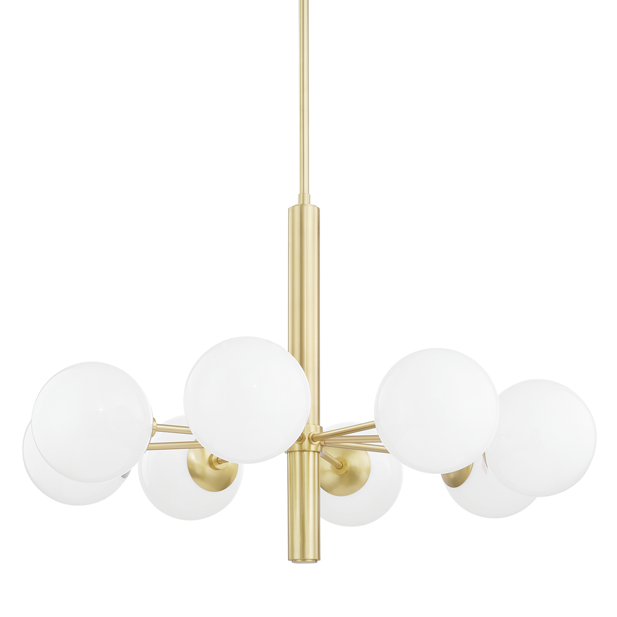 Stella Chandelier in Aged Brass Finish