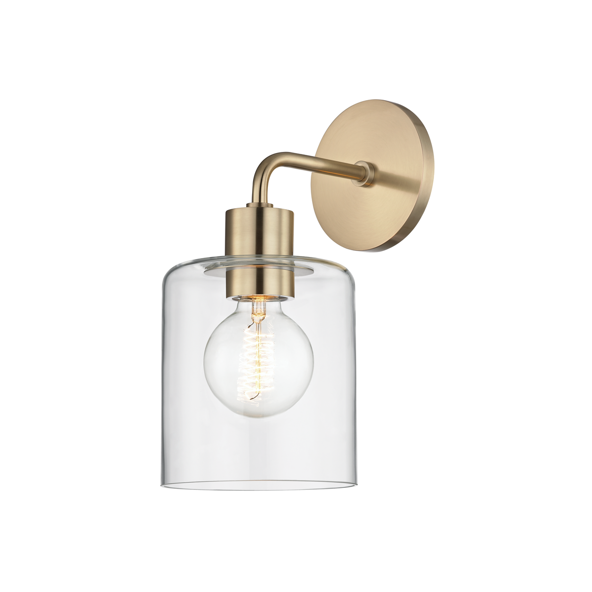 Neko Wall Sconce in Aged Brass Finish