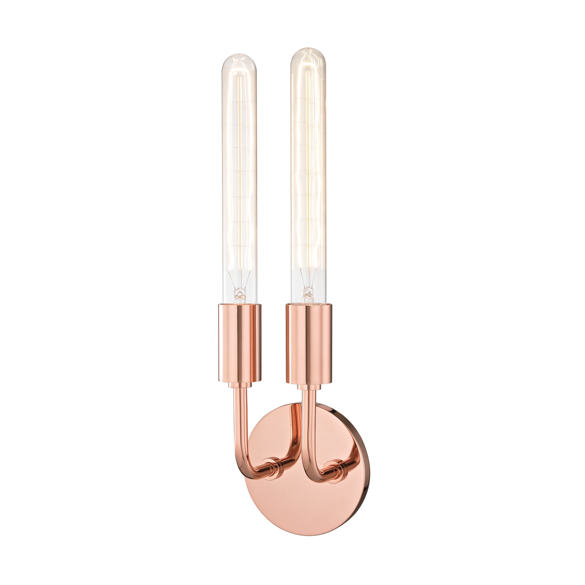 Ava Wall Sconce in Polished Copper Finish