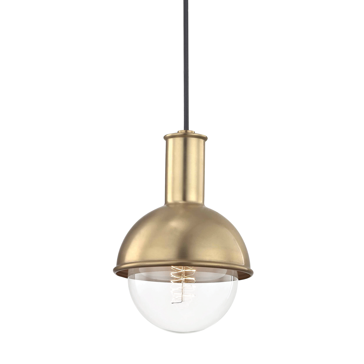 Riley Pendant in Aged Brass Finish