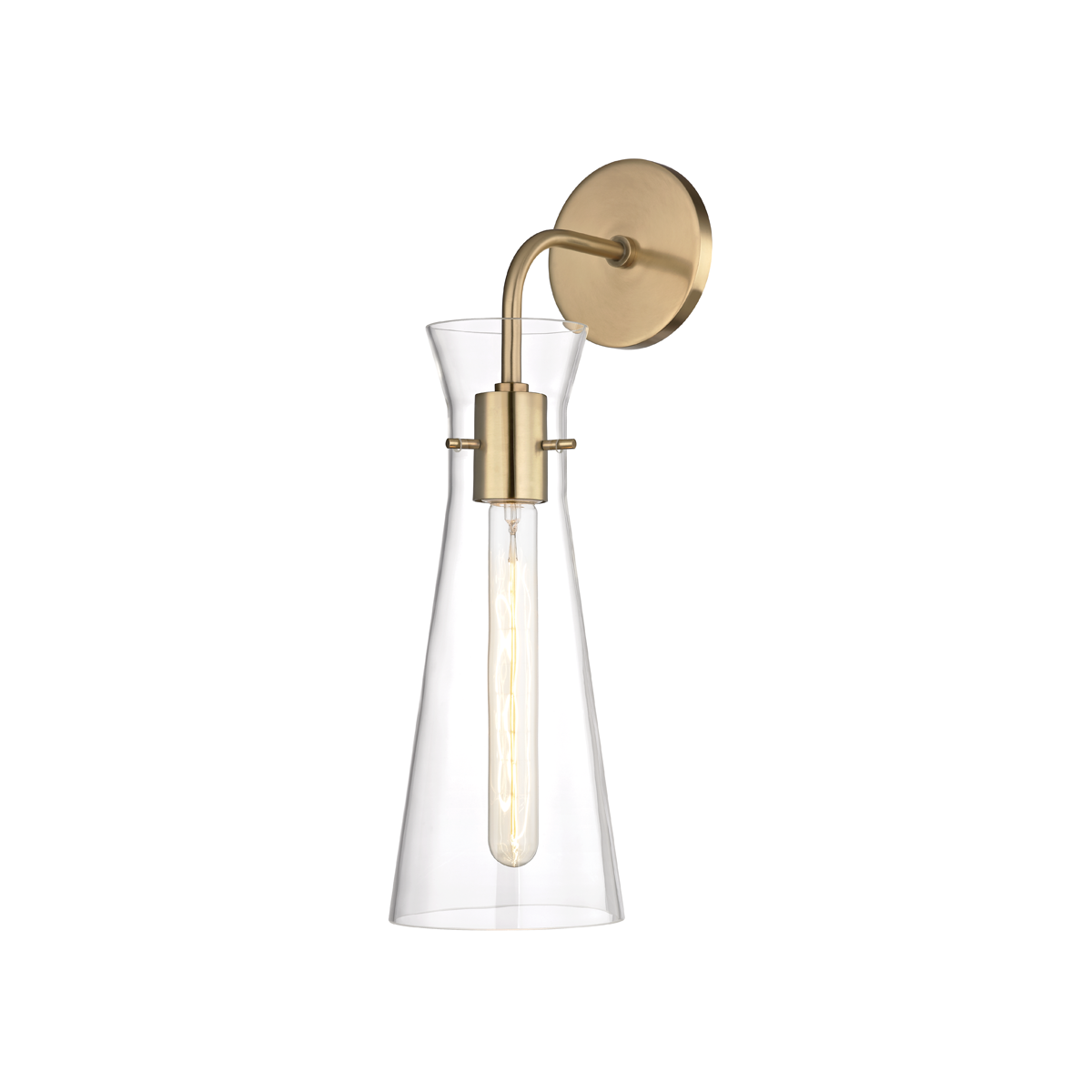 Anya Wall Sconce in Aged Brass Finish