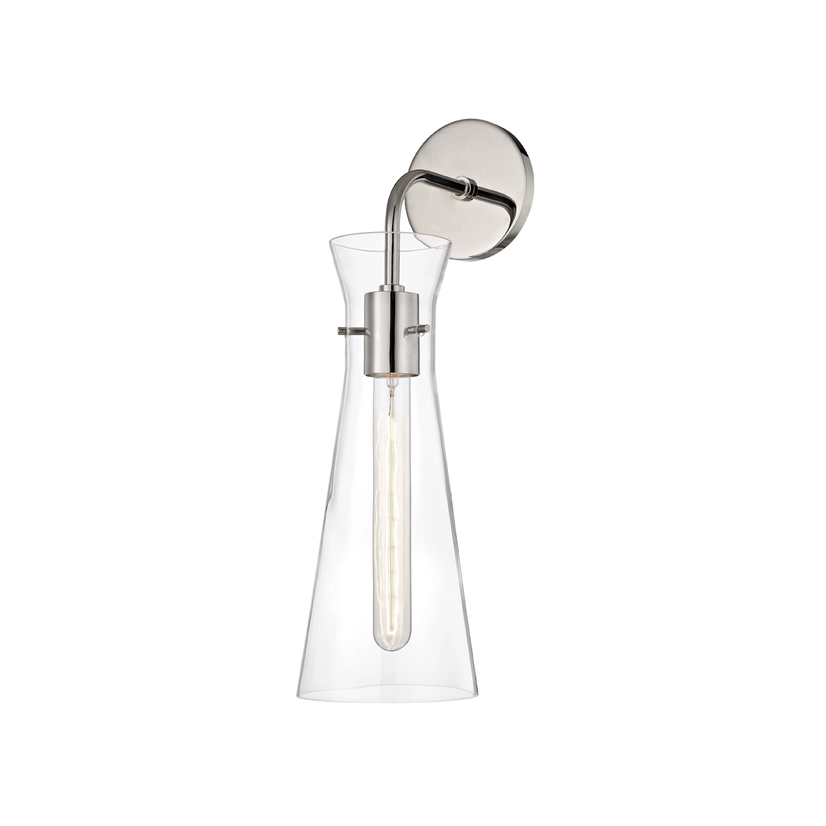 Anya Wall Sconce in Polished Nickel Finish