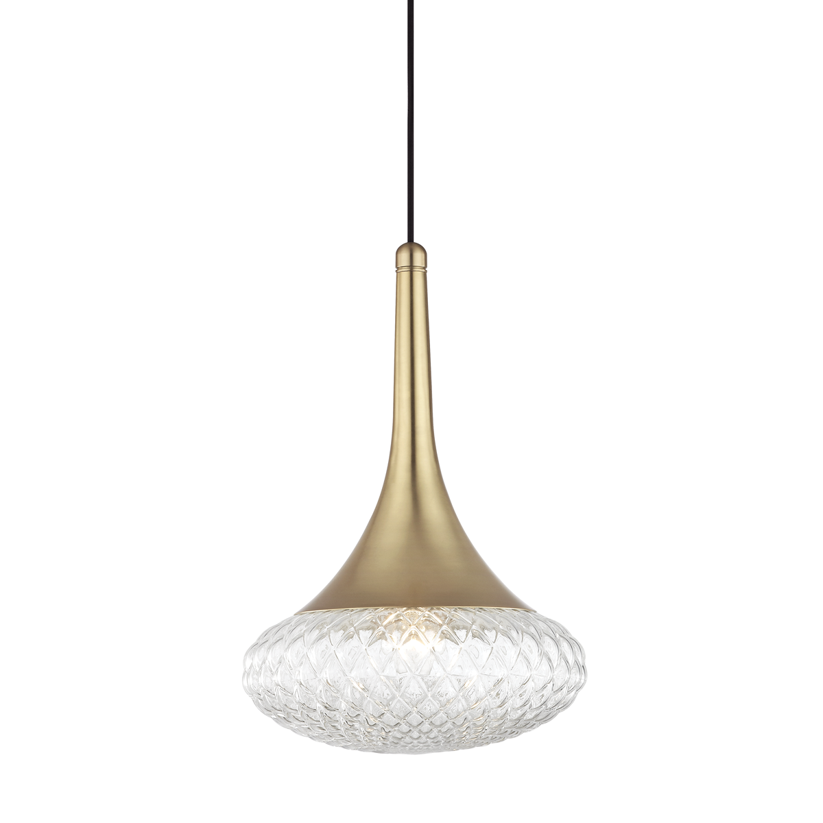 Bella Pendant in Aged Brass Finish
