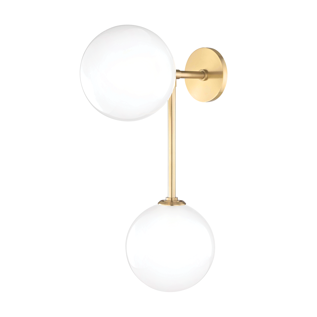 Ashleigh Wall Sconce in Aged Brass Finish