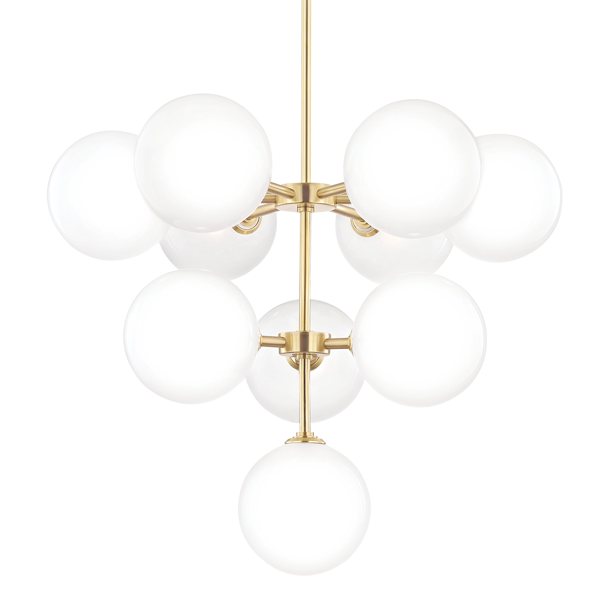 Ashleigh Chandelier in Aged Brass Finish