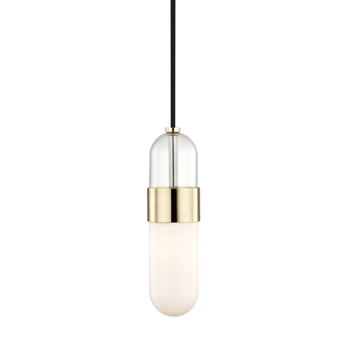 Emilia Pendant in Polished Brass Finish
