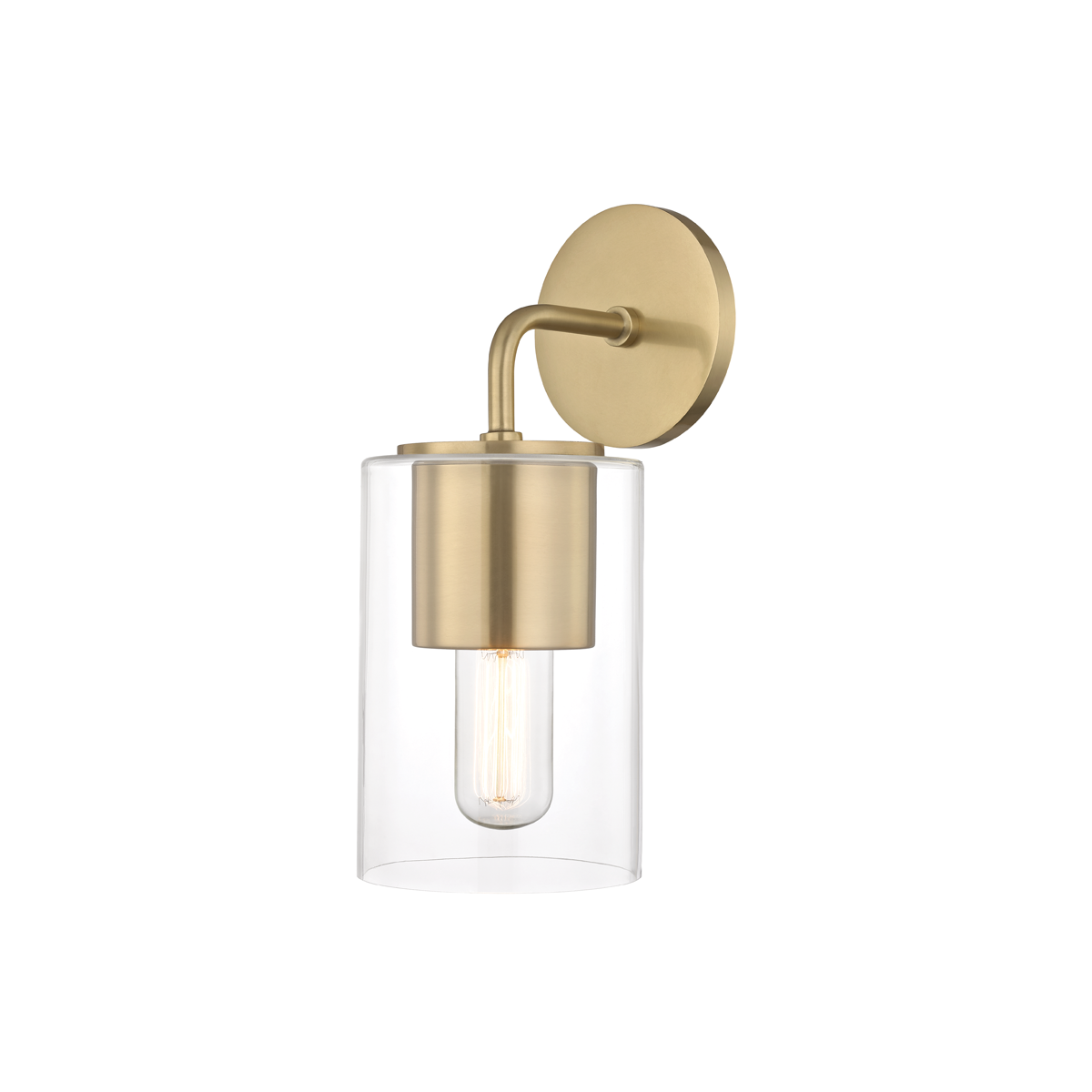 Lula Wall Sconce in Aged Brass Finish