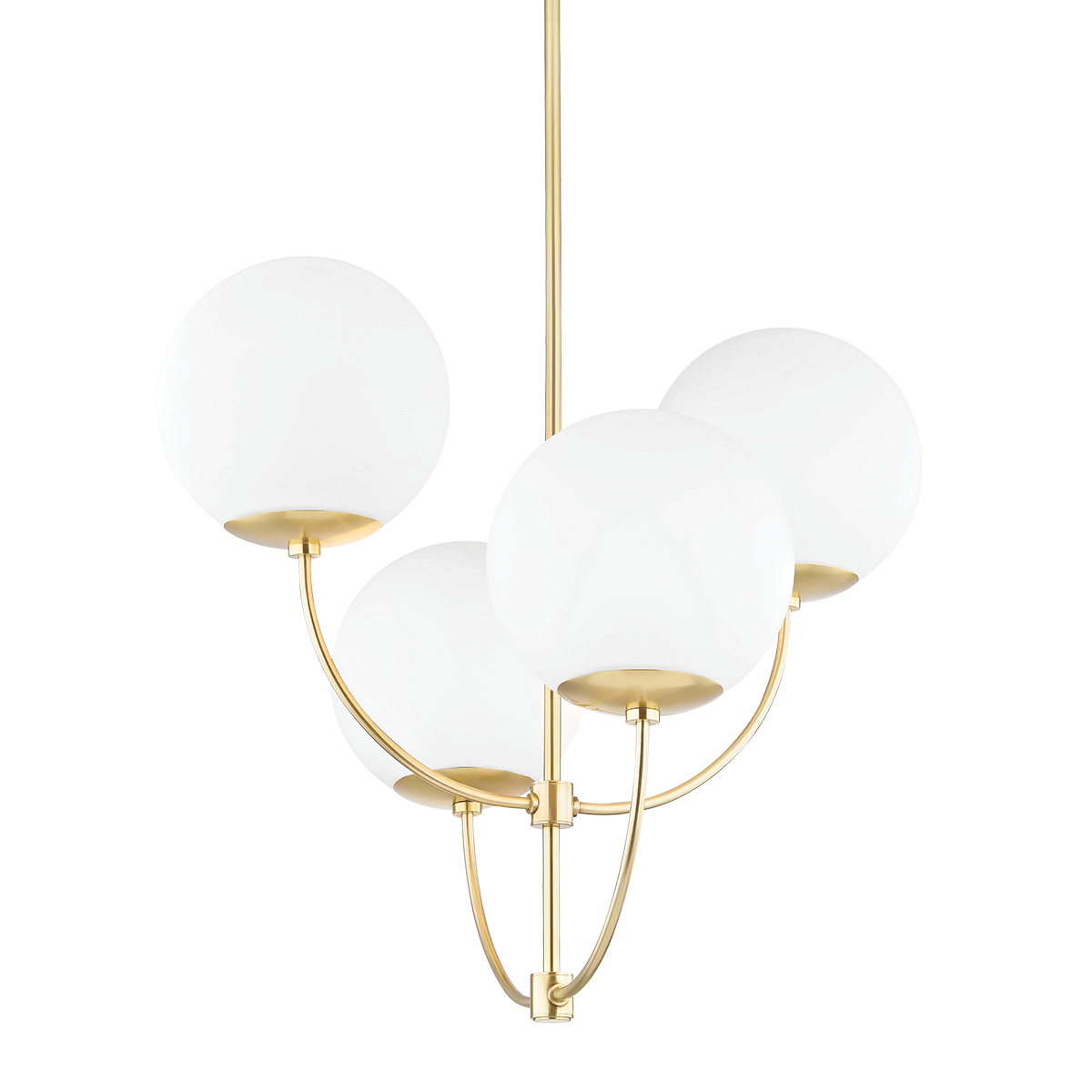 Carrie Chandelier in Aged Brass Finish