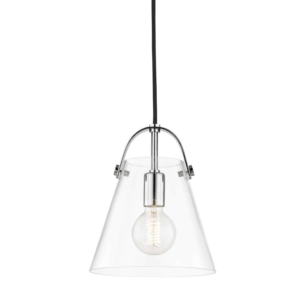 Karin Pendant in Polished Nickel Finish