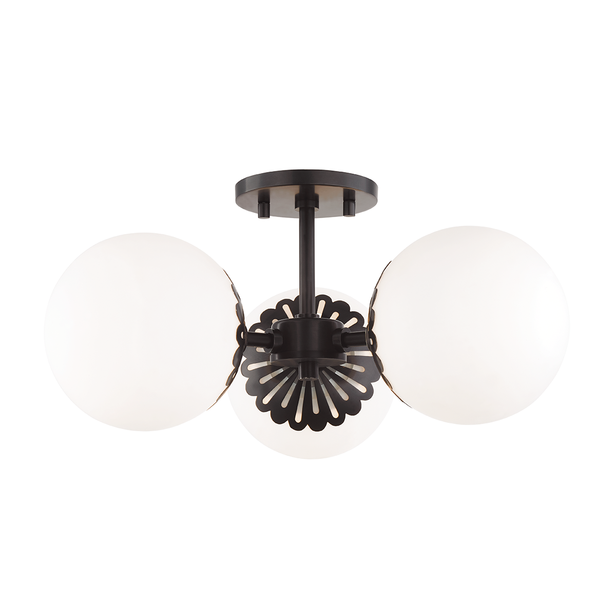 Paige Semi Flush in Old Bronze Finish