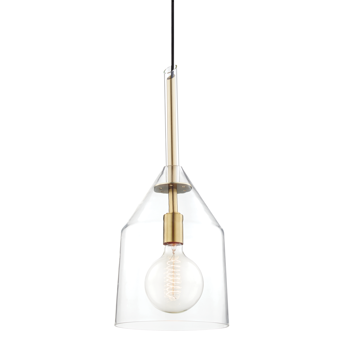 Sloan Pendant in Aged Brass Finish