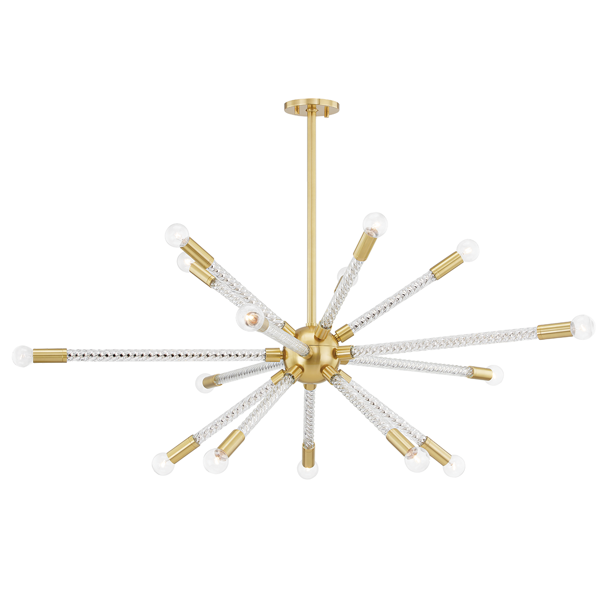 Pippin Chandelier in Aged Brass Finish