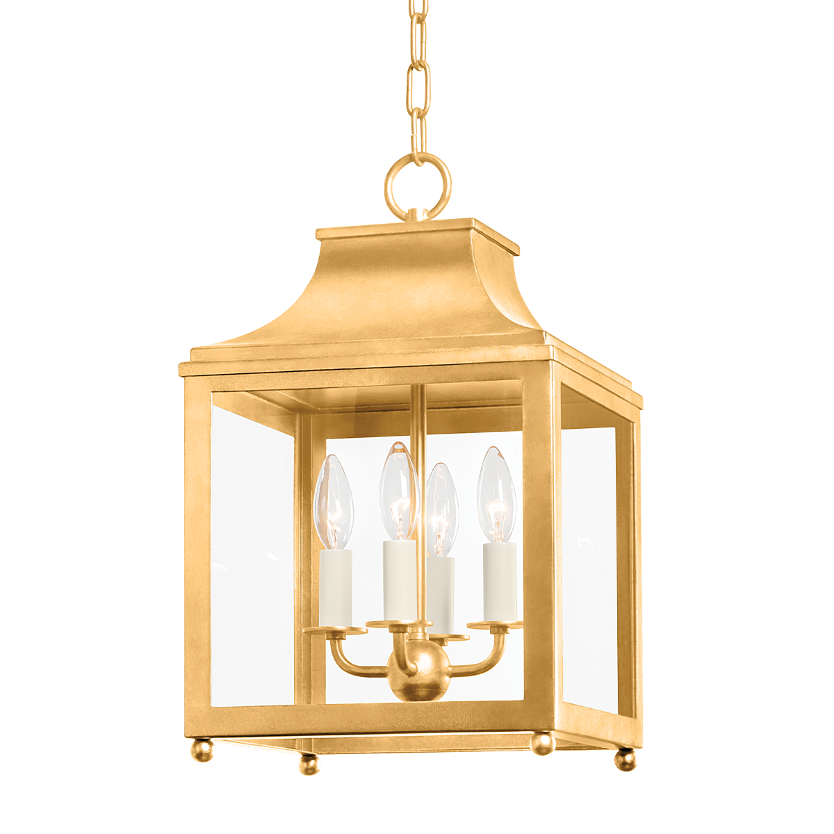 Leigh Pendant in Vintage Gold Leaf Finish