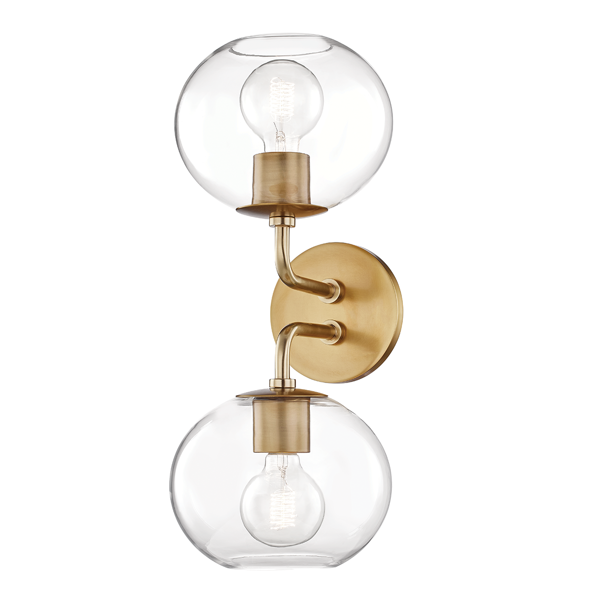 Margot Wall Sconce in Aged Brass Finish