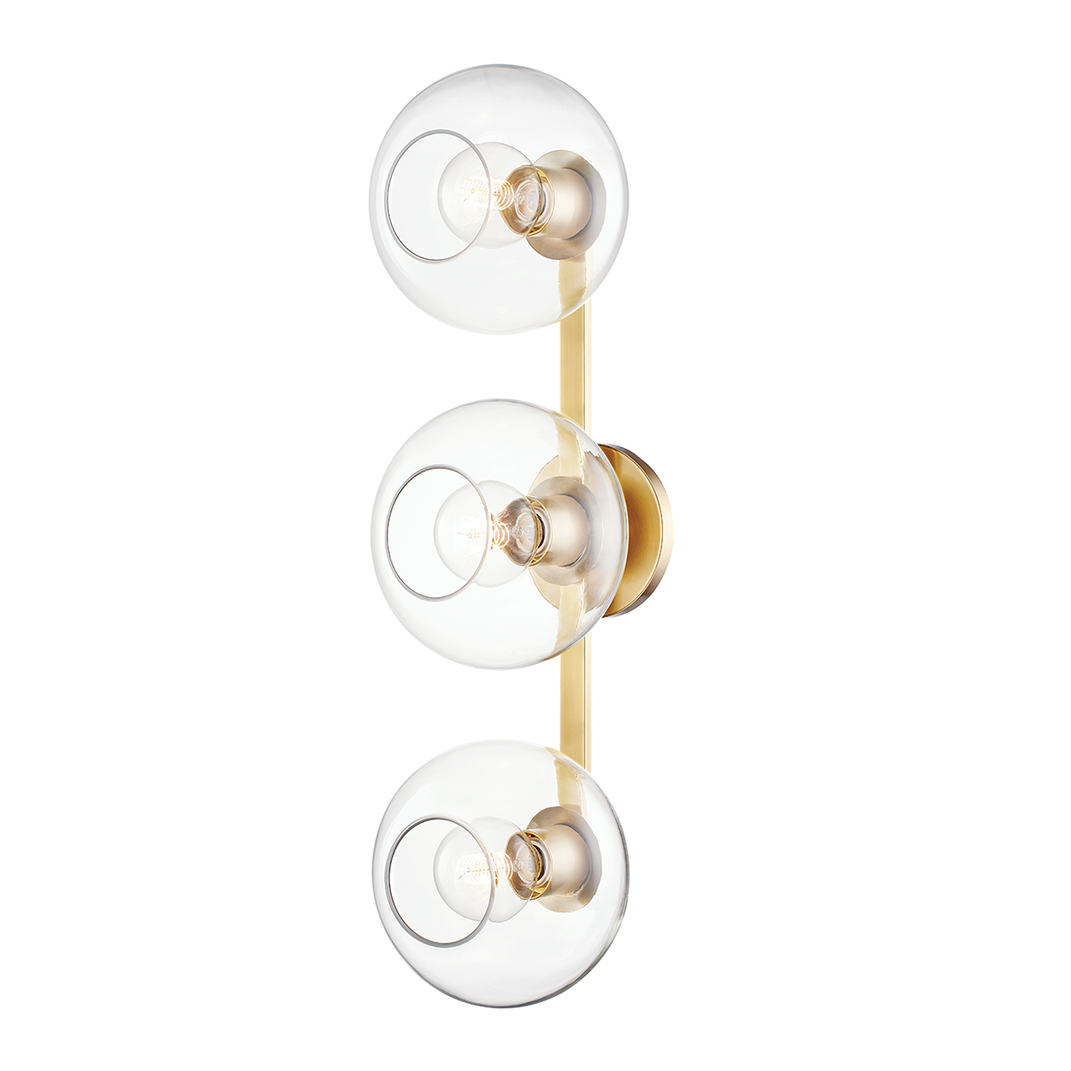 Margot Wall Sconce in Aged Brass Finish