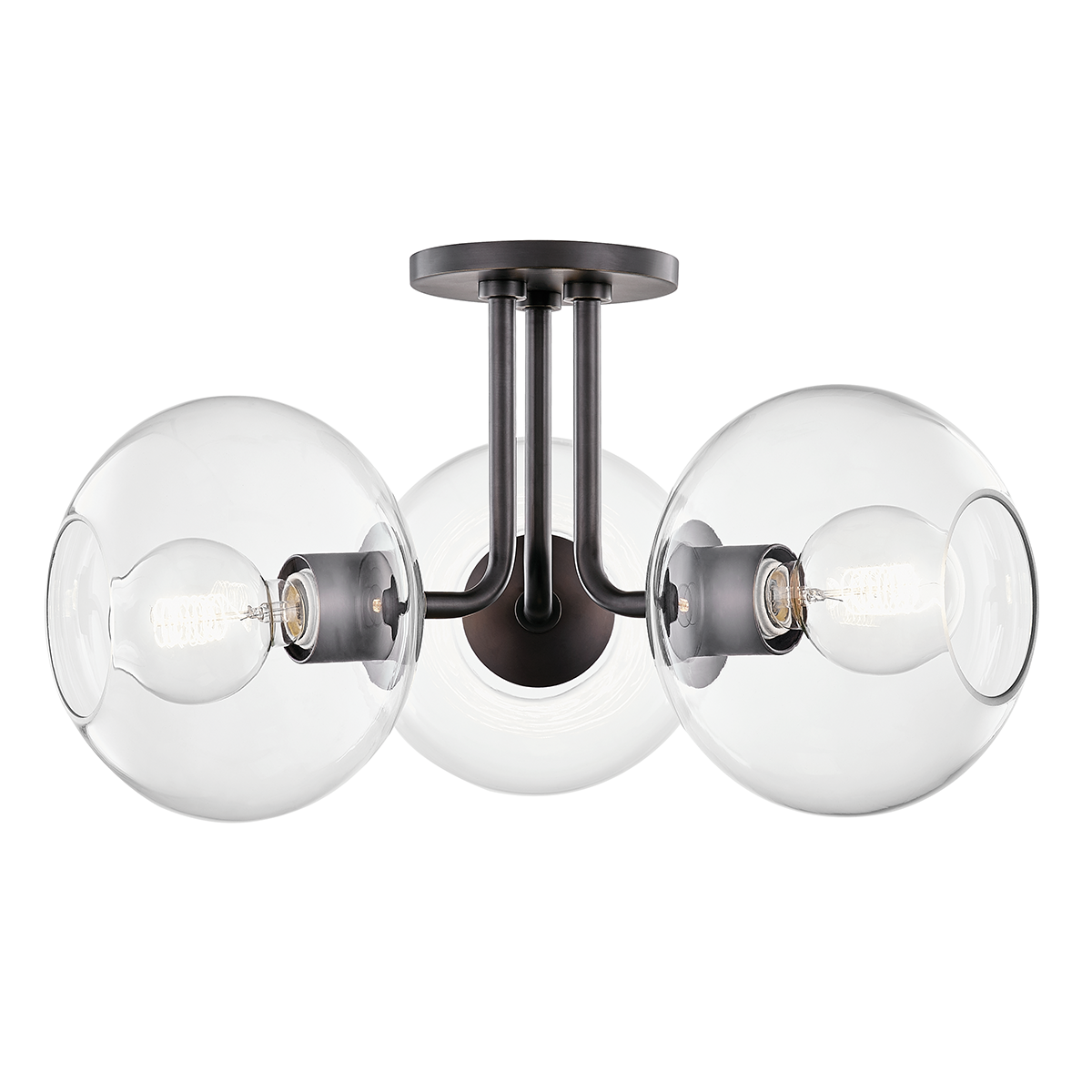 Margot Semi Flush in Old Bronze Finish