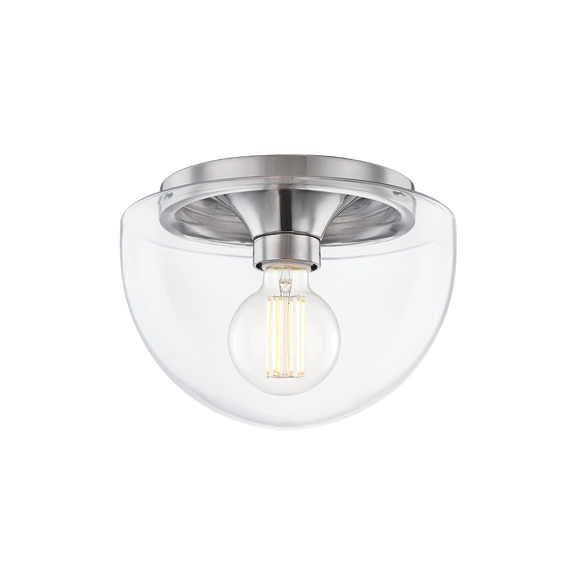 Grace Flush Mount in Polished Nickel Finish